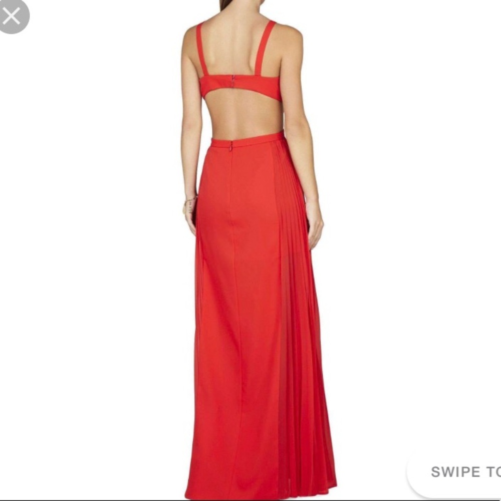 Red BCBG floor length dress - Picture 2 of 2